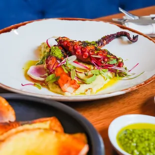 a plate of food on a table