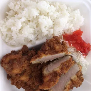 Tonkatsu w/ curry (not pictured but in separate container) $19