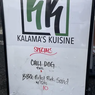 a sign for a restaurant