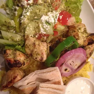 Chicken Kabob Plate