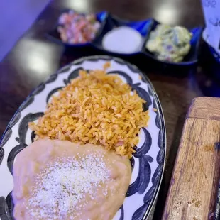 Side of rice and beans