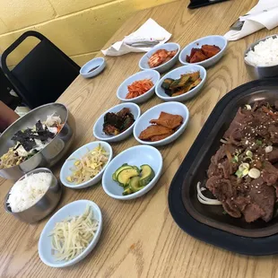 Bibimbap and Bulgogi