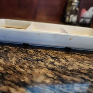 Side if the dirty ramekins ued