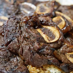 Kalbi plate (locals, tip and get an overflowing plate)