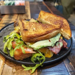Turkey Bacon breakfast sandwich