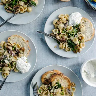 Summer Pasta with Whipped Ricotta &amp; Local Bread