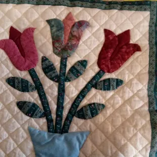 Completely hand quilted wall hanging