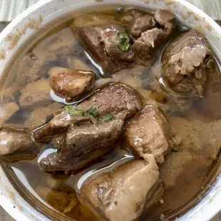 Pork Adobo- you know it's good when you pick it up to go and have the layer of lard on top