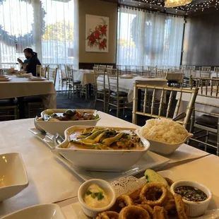 Calamari, Beef Sinigang &amp; Kare Kare