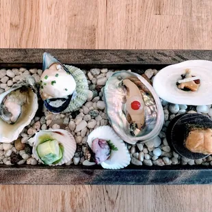 Crowded Beach the first course on the seasonal tasting menu