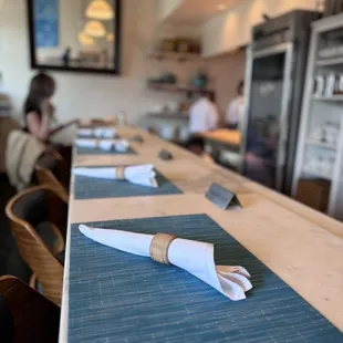 interior, sushi and sashimi