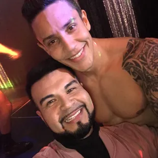 two men posing for a selfie