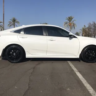 After with new tires and 17" wheels.