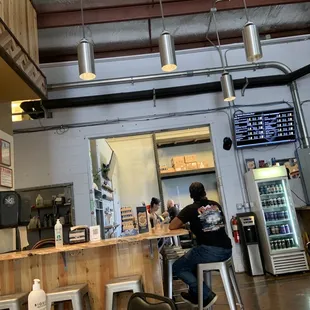 Inside eating area.