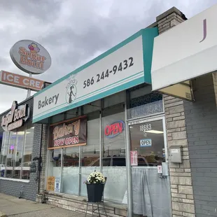 the front of the store