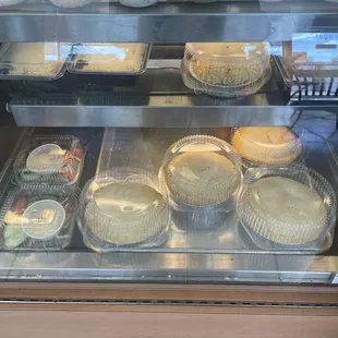 Chicken pot pie and salads