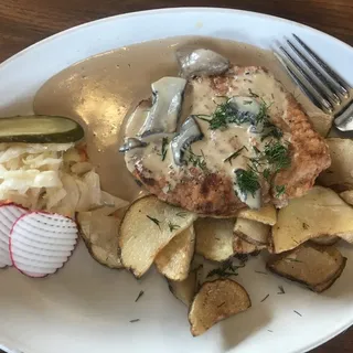 Pork Schnitzel Yeger style