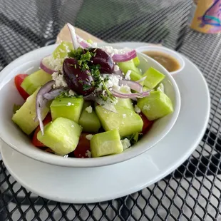 Greek salad to start