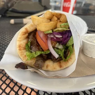 Pulled Lamb Gyro