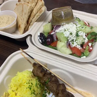 Lamb Souvlaki Plate