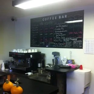 Tea bar at the Kalm yoga.