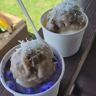 Love the fresh not too sweet Pa'i'ai on top of ice cream. Delicious!