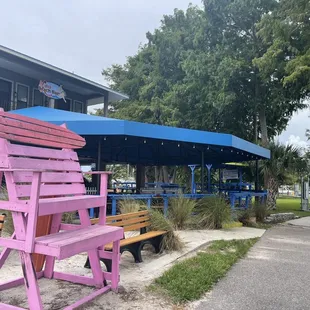 There&apos;s Large lifeguard chairs you can drink &amp; enjoy lunch while enjoying the lake view! ... or take pictures for great memories!