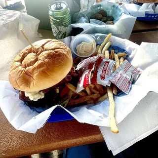 Bacon Black & Blue Burger