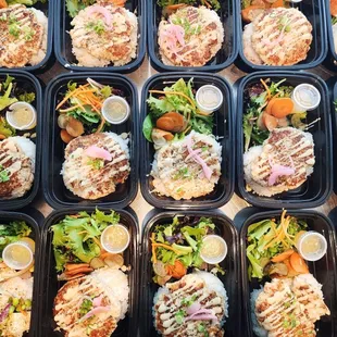 Office catering of Fish Cake bento