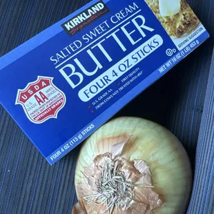 onion, butter
