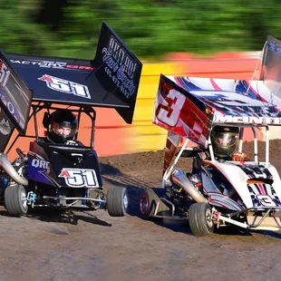 Trevor and Jett Racing in the Open Outlaw 500 class.