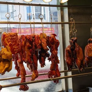 Duck, BBQ pork, soy sauce chicken