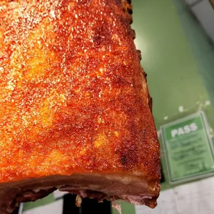 Succulent roast pork