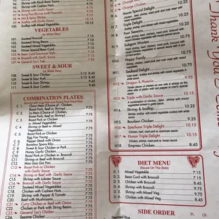 Full Menu