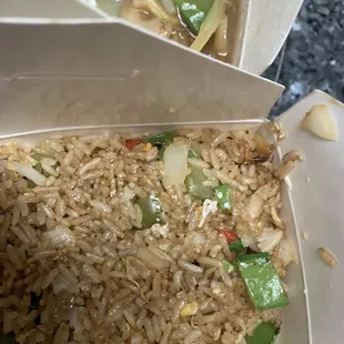 Veggie fried rice no mushrooms