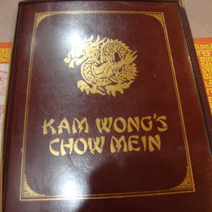 Menu cover.