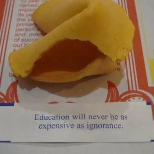 My fortune should have told me not to come here.