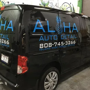 Aloha Auto Detail - Vinyl Die-Cut Lettering