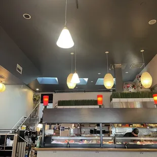 the interior of the restaurant