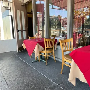 Outside seating