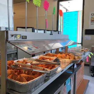 Come for the samosas, always fresh! The other stuff is just spicy-er or not so fresh for me