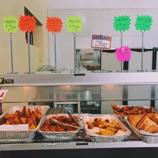 Daily freshly made Samosas and other snacks from our kitchen!