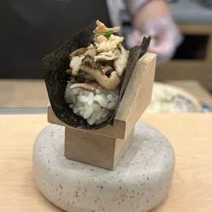 Mushroom sushi (pretty good)