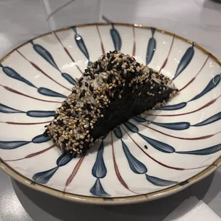 Sesame ice cream sandwich - the nori was interesting