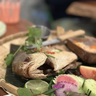 Fried Pompet fish - crisp to perfection