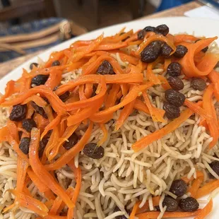 My favorite, Quabili Pallow with tender Lamb Shank, carrots and raisins. It doesn&apos;t get better this!!