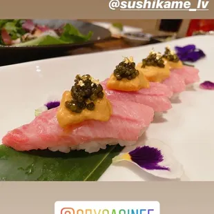 Toro Uni with Caviar