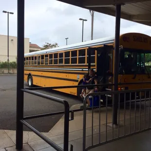 Board the bus @ Kapalama &amp; N. School Streets terminal :) Take a colored card to remind you which bus to catch on the way back ;)
