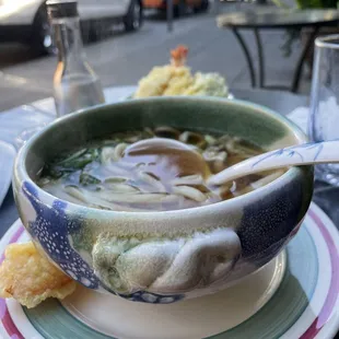 The tempura soup was so savory and delicious!