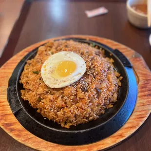 Kimchi Cheese Fried Rice with Bulgogi